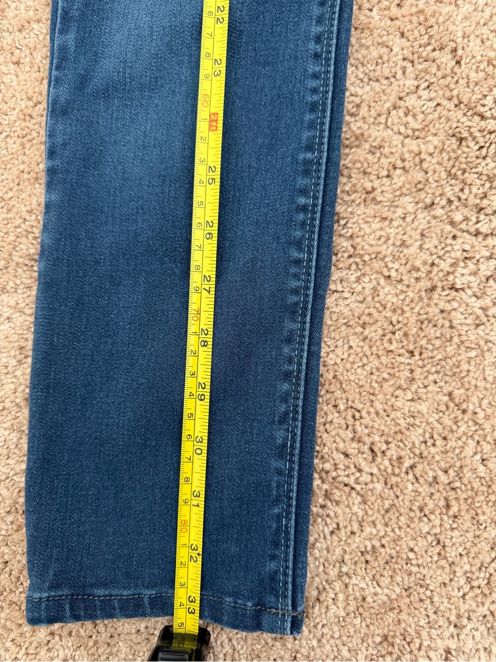 Girls Kenneth Cole New York UK Size 25 Blue Denim Skinny Jeans - Picture 5 of 7